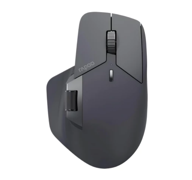 Миша Rapoo MT760 з комбінованим підключенням, з бічним коліском, безшумна, 4000 DPI, light black