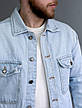 Чоловіча джинсова куртка блакитна джинсовка, чоловічий джинсовий піджак на весну, фото 7