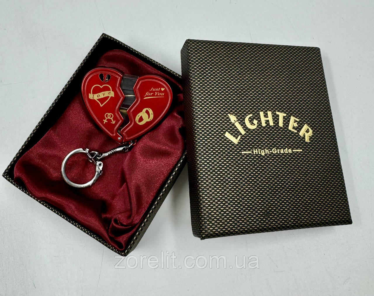 Запальничка-брелок Серце Сувенірна, фото 1