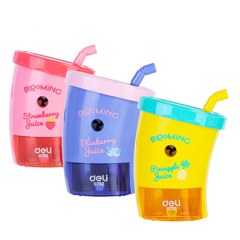 Чинка механічна Deli 0732 мікс пласт н/проз "Стакан" з/конт