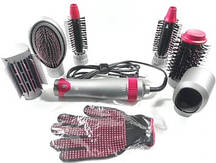Фен-щітка багатофункціональна BZ SM-5258 Фен-гребінець 6 в 1