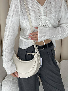 Сумка багет JW PEI - Claret Білий