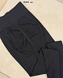 Лосини з пуш-ап безшовні (рубчик) 8089 со, фото 2