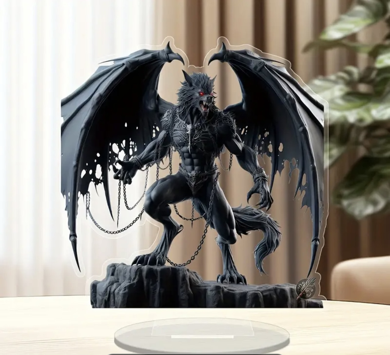 Акрилова фігурка статуетка аніме вовк-перевертень / 15 см, фото 1