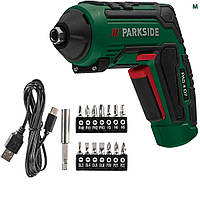 Викрутка акумуляторна Parkside PAS 4 D7 4 V 1500 mAh 10 Nm шуруповерт з насадками R_2503