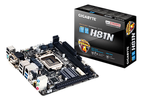 Материнська плата Gigabyte GA-H81N LGA 1150 (GA-H81N) Б/В
