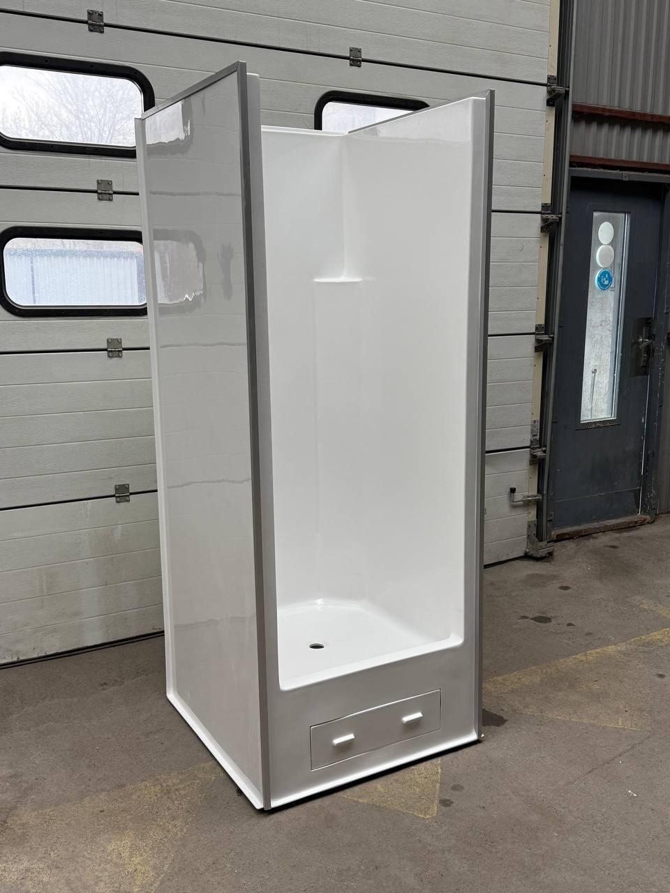 Суцільнолитий душовий модуль бокс з акрилу Redokss San 950x950, фото 1