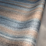 Шпалери вінілові 10,05 м × 1,06 м Marburg 1032888, коричневі, смугасті для спальні, вітальні, передпокою, кабінету, фото 4