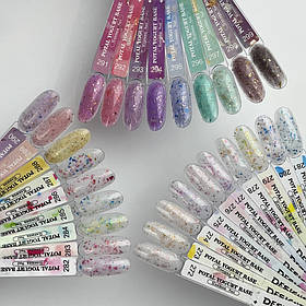 Демонстраційна палітра-віяло кольорових баз Potal Yogurt Base Дизайнер з поталлю