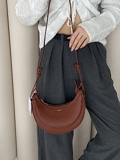 Сумка багет JW PEI - Claret Коричневий