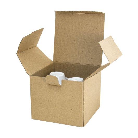 Подарункова коробка для чашки з блюдцем АЛЬТО коричнева, фото 1