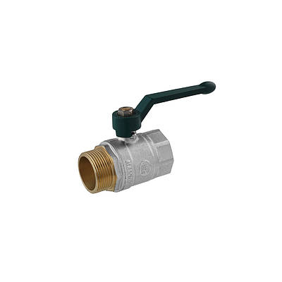 Кран кульовий STA "LB" 1 1/4" ВЗ PN40 зелена ручка, нікельований