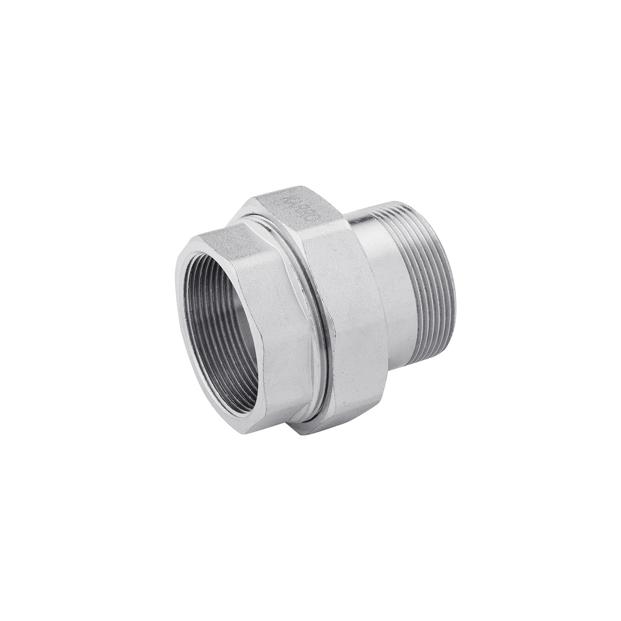 Згін-американка пряма Karro 1" ВЗ нікельована KR-3102, фото 1