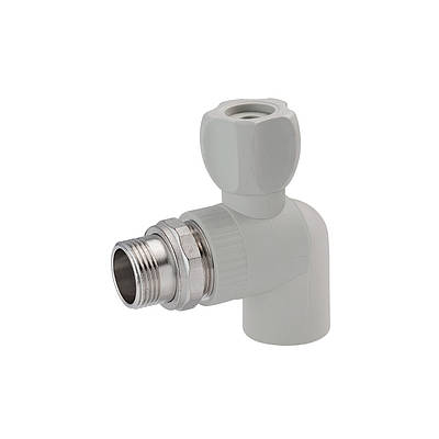 Кран радіаторний кутовий PPR GrandiTherm 20х1/2"