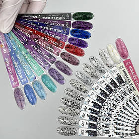 Демонстраційна палітра-віяло кольорових баз Miracle Base Дизайнер (з хлопцями Юкі)