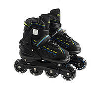 Дитячі ролики Banwei 15-L Inline Skates 39-42 24.5-27 см Чорний (166611)