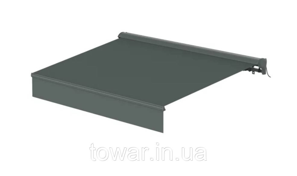 Маркіза Klikstrom 4 x 3 м автоматична з напівкасетою, сіра