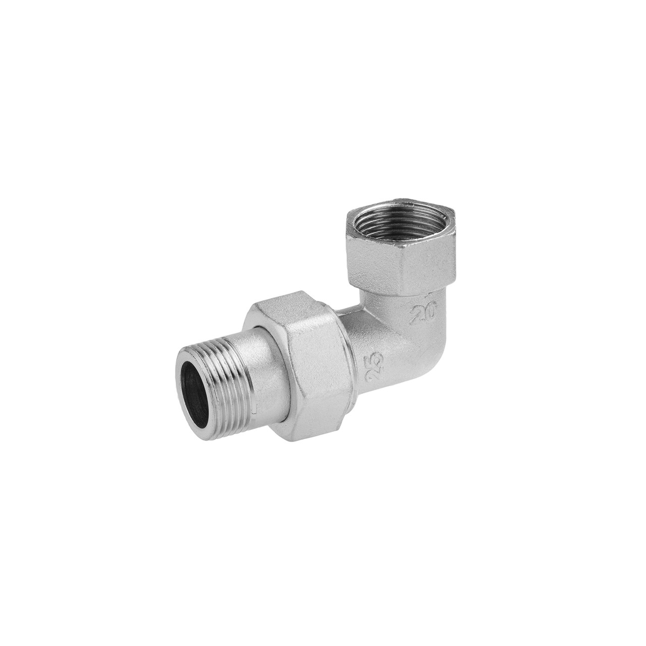 Згін-американка кутова посилена LexLine 3/4" ВЗ нікельована НК0804-Вн, фото 1