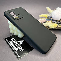 Чохол для Motorola G84 силіконовий із мікрофіброю закритою камерою протиударний Silicone Case