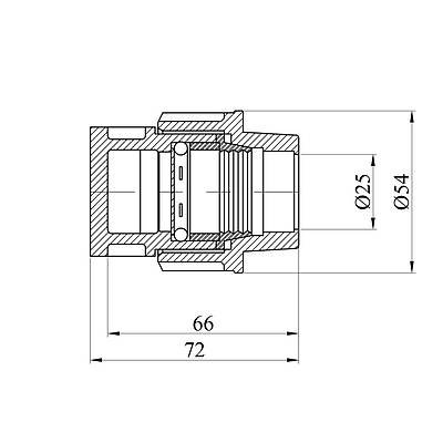 Заглушка ПЕ SantehPlast 25 мм
