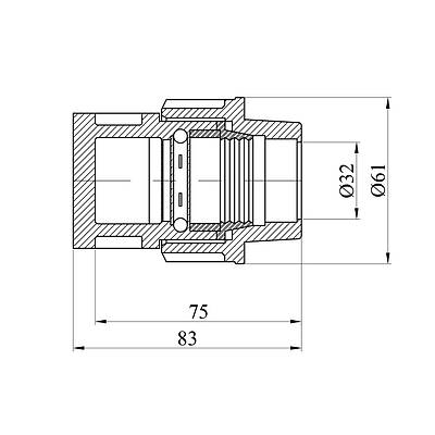 Заглушка ПЕ SantehPlast 32 мм