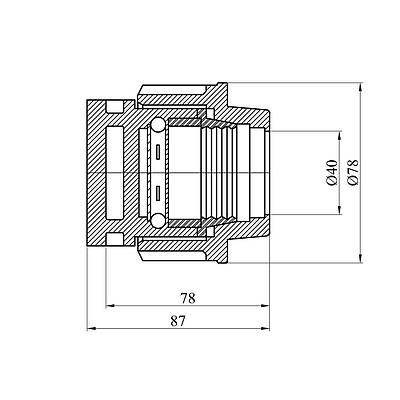 Заглушка ПЕ SantehPlast 40 мм