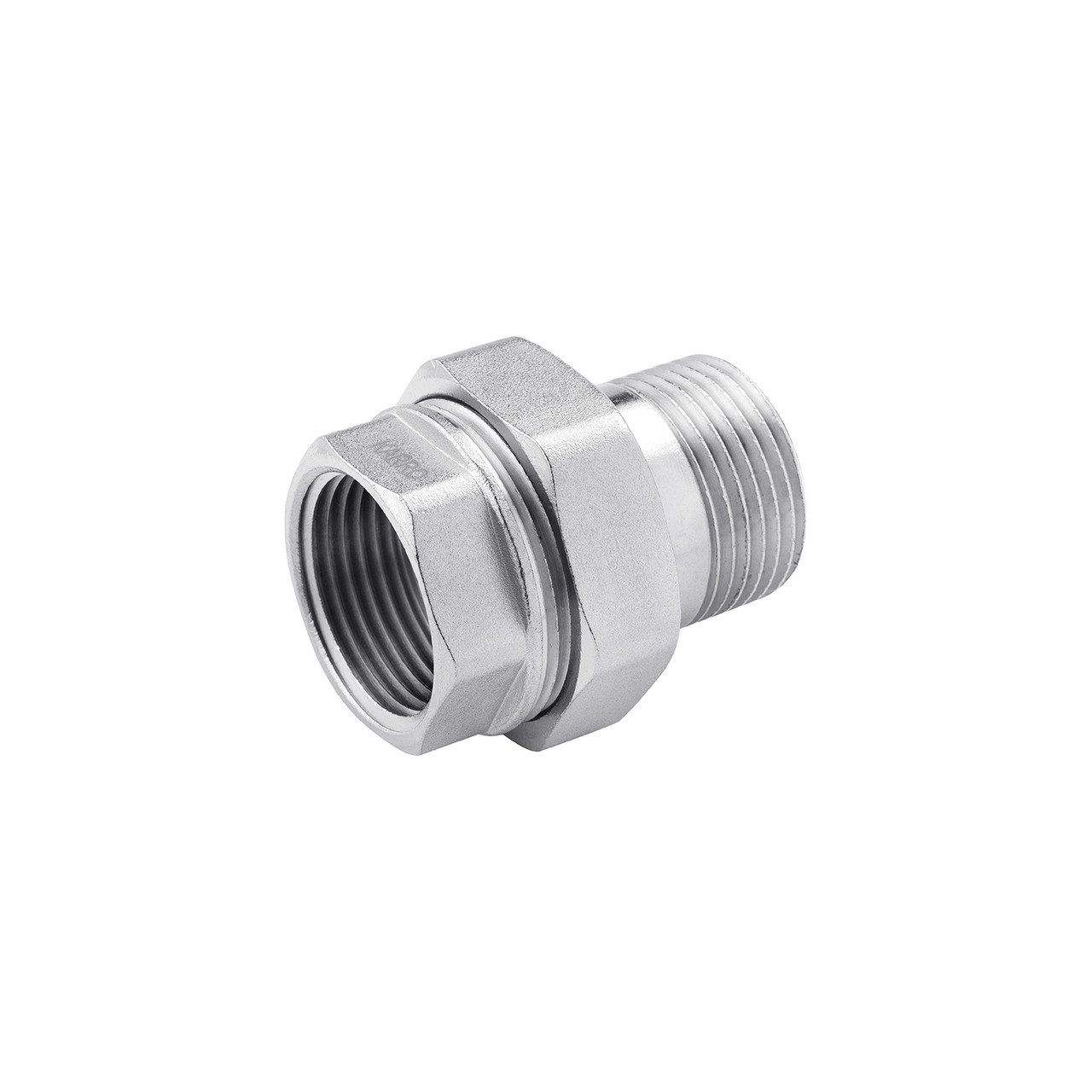 Згін-американка пряма Karro 1 1/4" ВЗ нікельована KR-3102, фото 1