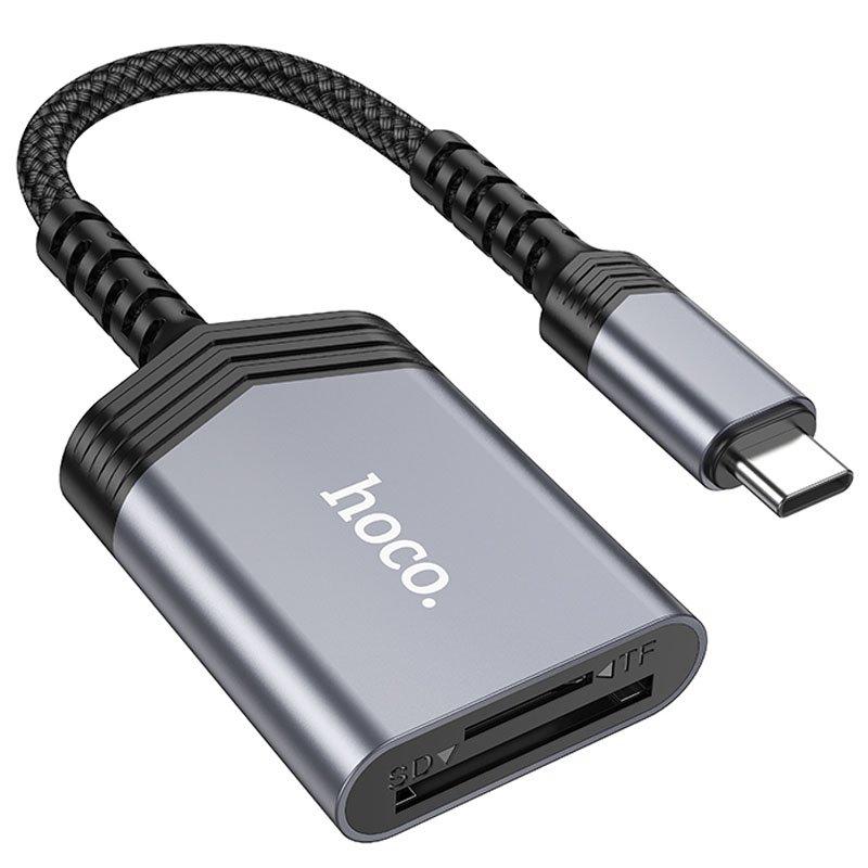 Кардрідер Hoco UA25 Type-C Gray