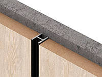 Теневая рейка 6 мм под панели и керамогранит ЛПА126 "Твинтек" Черный