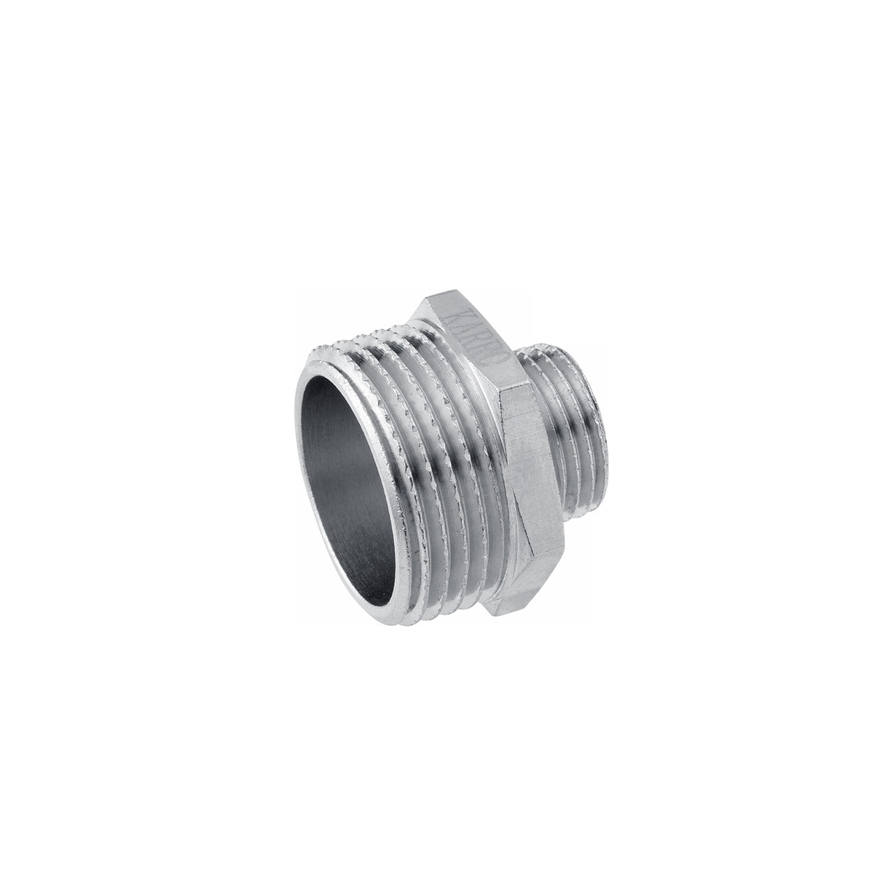 Ніпель перехідний Karro 1"х1/2" ЗЗ нікельований KR-3114, фото 1