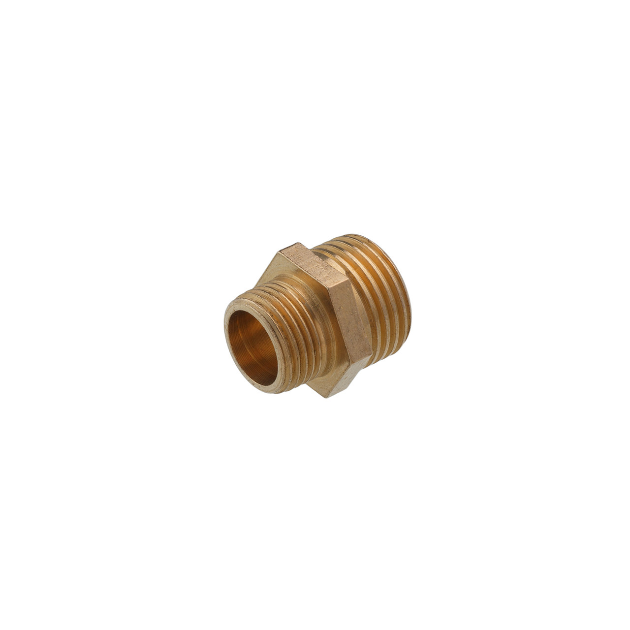 Ніпель перехідний STA 3/4"х1/2" ЗЗ латунний, фото 1