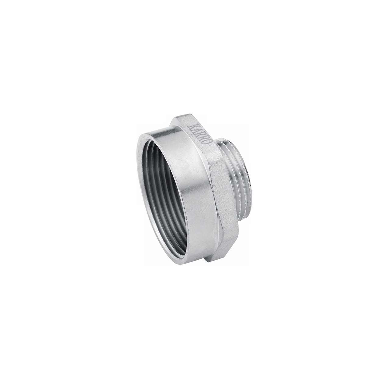Перехідник Karro 1/2"х3/8" ВЗ нікельований KR-3117, фото 1