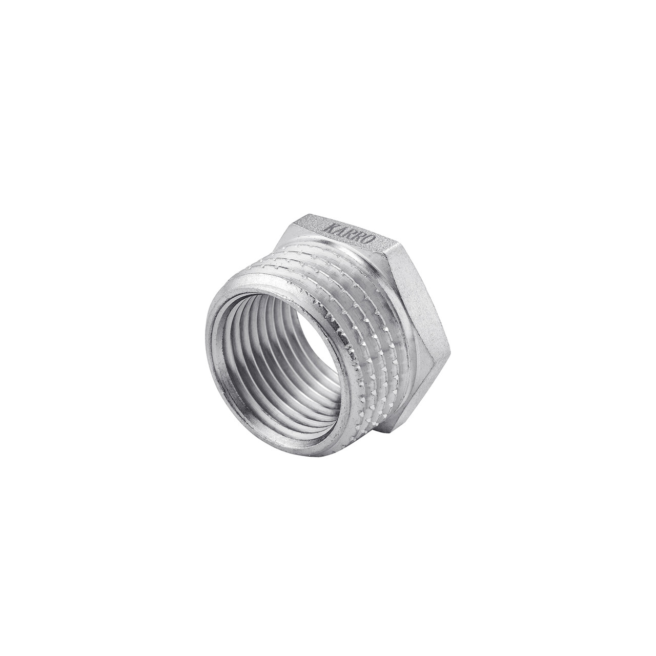 Футорка Karro 1"х1/2" ЗВ нікельована KR-3115, фото 1