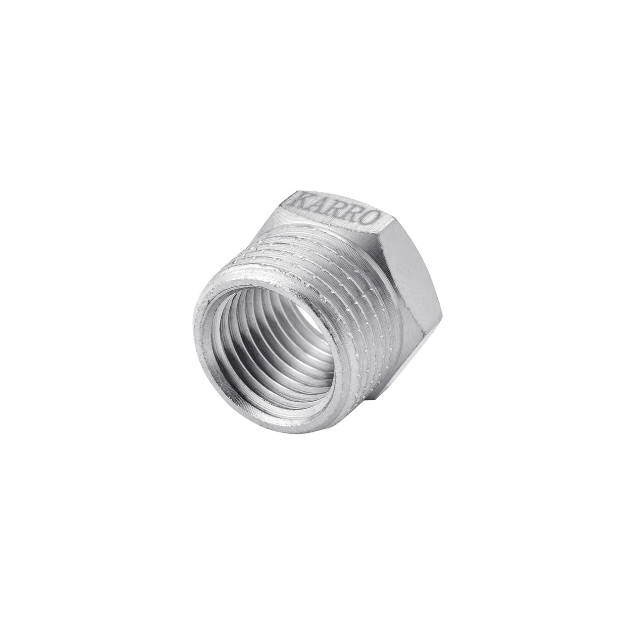 Футорка Karro 1/2"х1/4" ЗВ нікельована KR-3115, фото 1
