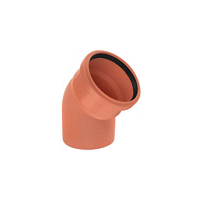 Коліно для зовнішньої каналізації Rozma 110х45°