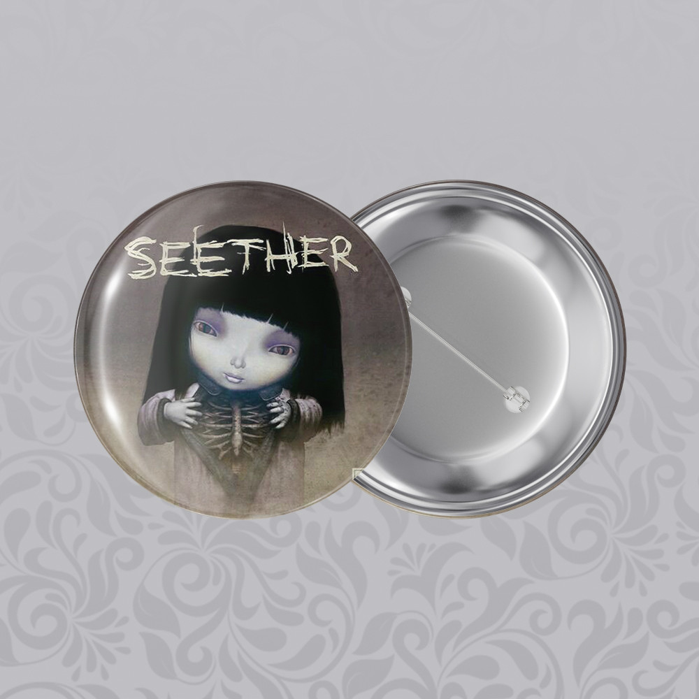 Значок 56 мм Seether, фото 1