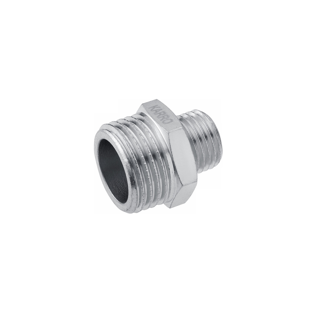 Ніпель перехідний Karro 2"х1 1/4" ЗЗ нікельований KR-3114, фото 1