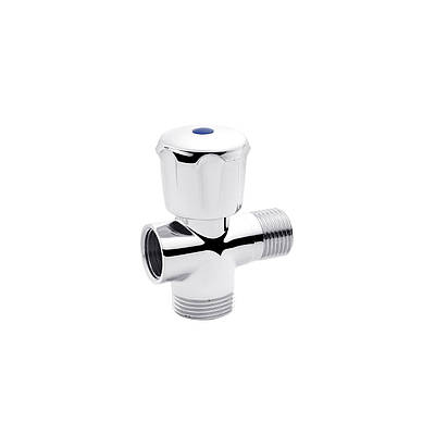 Кран приладовий для підключення магістральний вентильний Karro 1/2"х3/4"х1/2" ВЗЗ хромований KR-3151