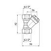 Фільтр грубої очистки для газу Karro 1/2" ВВ латунний KR-202, фото 3