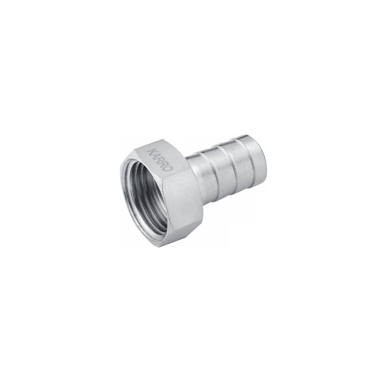 Штуцер Karro 3/4" РВ, D=14 мм нікельований KR-820, фото 1