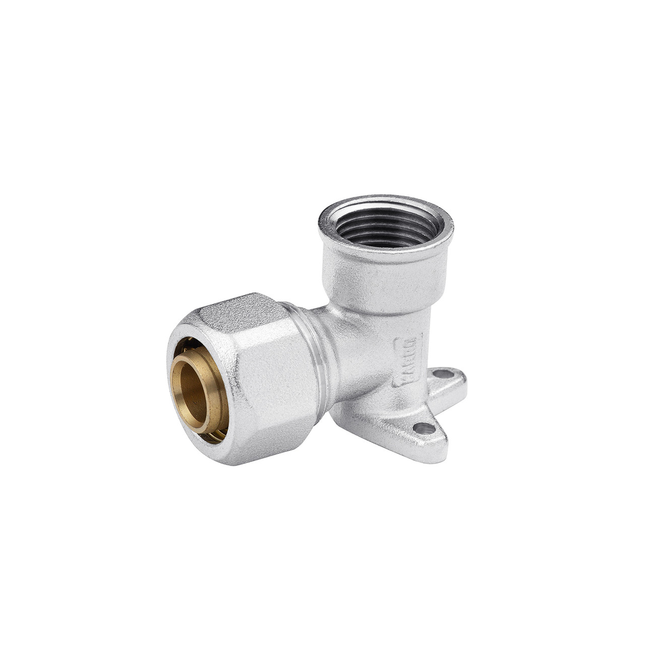 Коліно настінне металопластикове Karro 20x1/2" РВ нікельоване KR-0821, фото 1