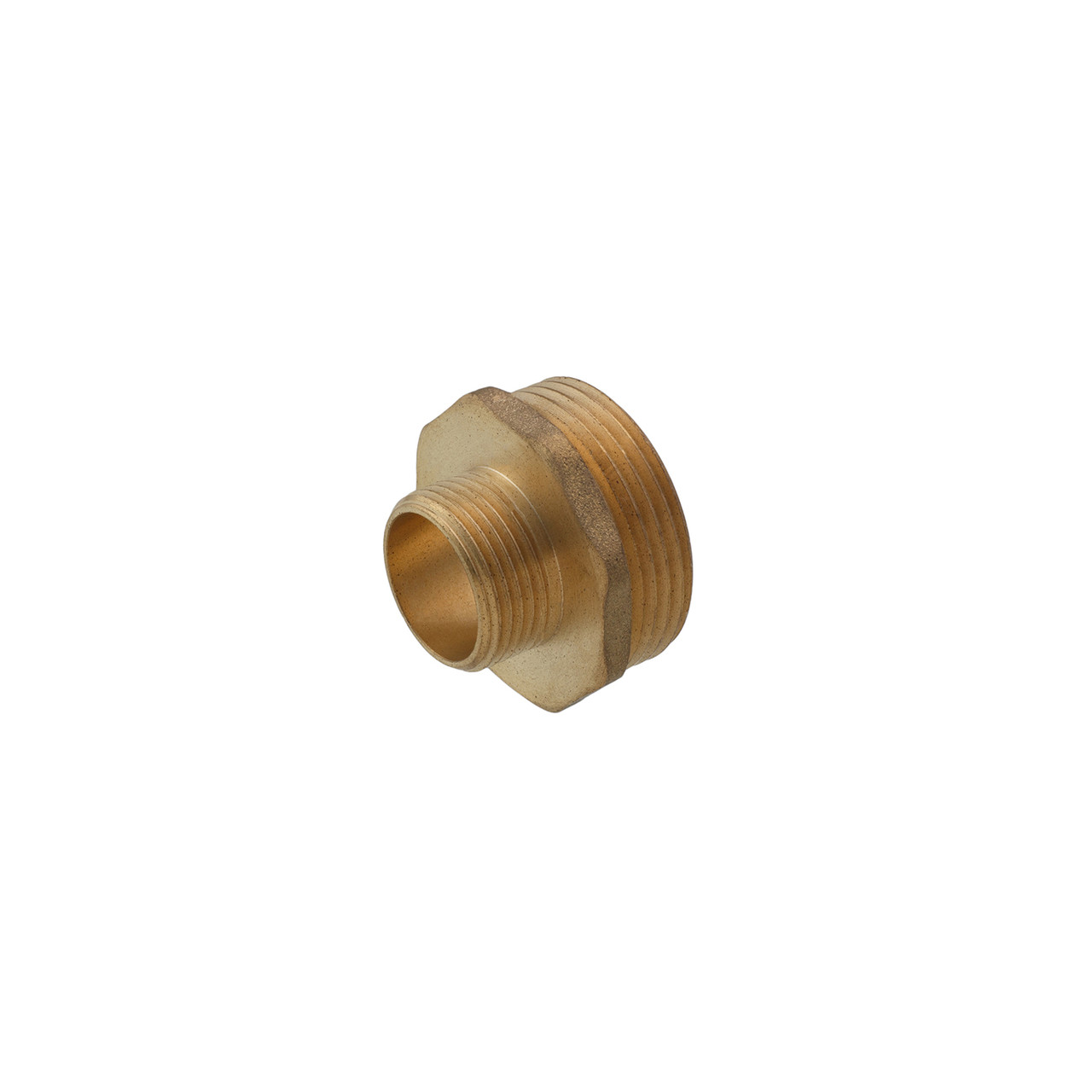 Ніпель перехідний STA 1 1/4"х3/4" ЗЗ латунний, фото 1