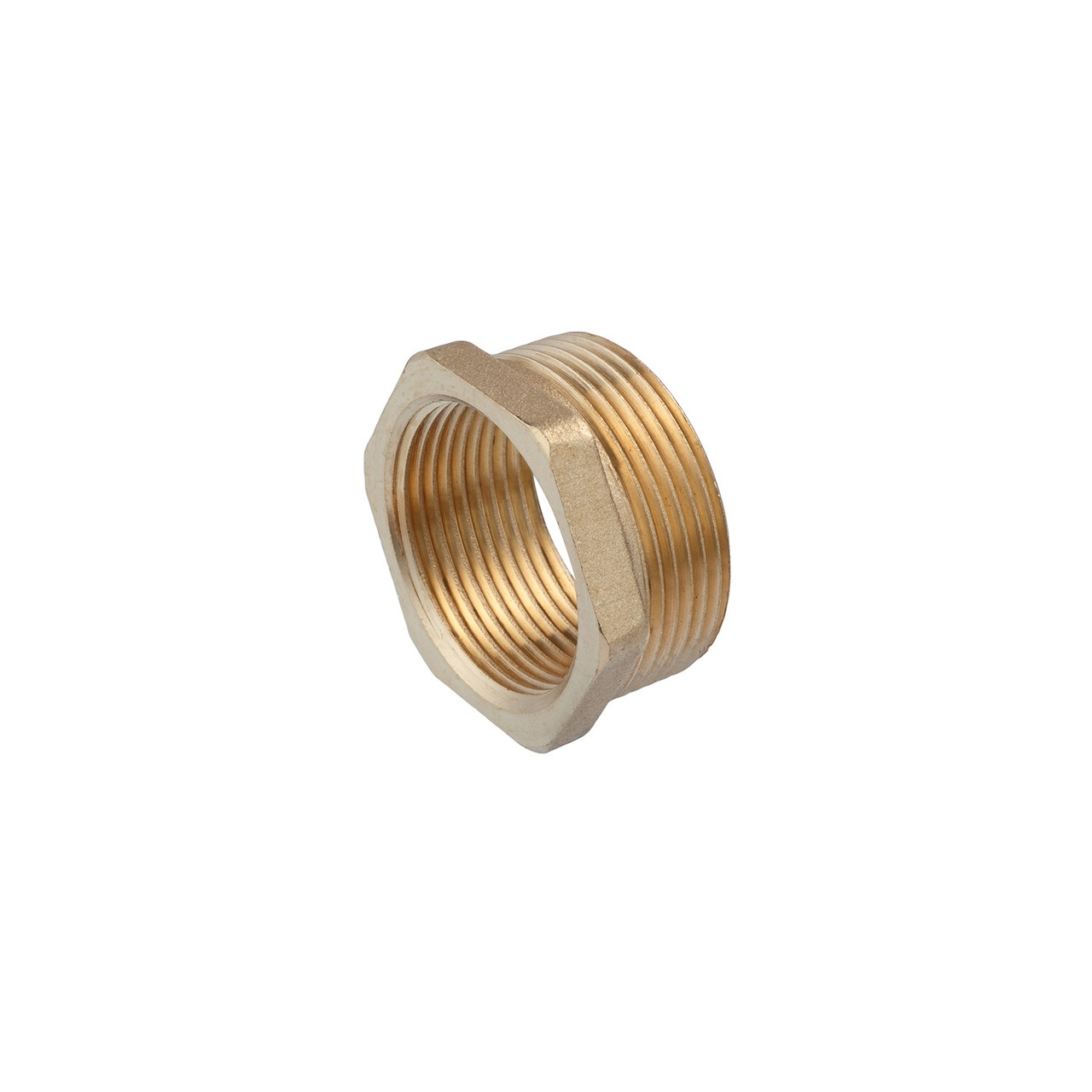 Футорка посилена LexLine 1 1/2"х1 1/4" ЗВ латунна УК0723-В, фото 1