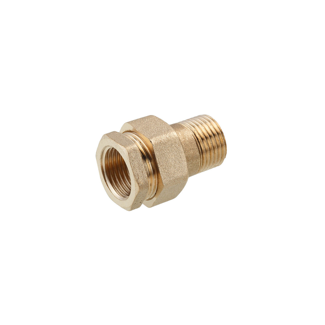 Згін-американка пряма посилена LexLine 1/2" ВЗ латунна УК0801-В, фото 1