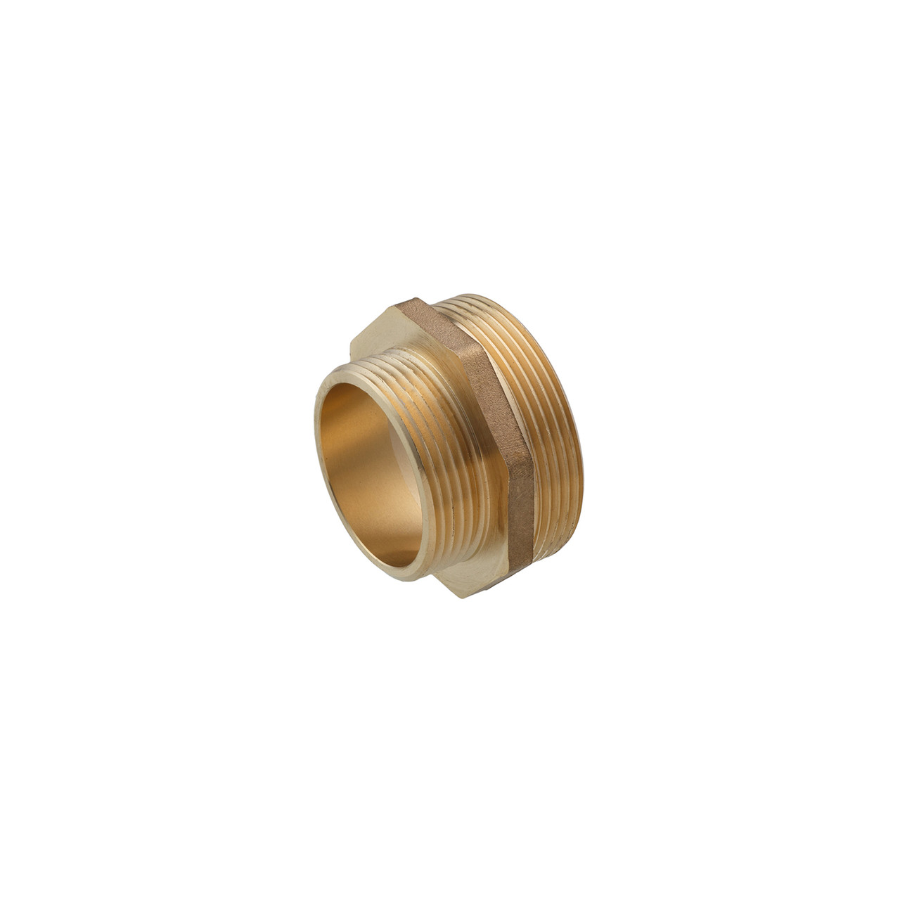 Ніпель перехідний STA 1 1/2"х1 1/4" ЗЗ латунний, фото 1