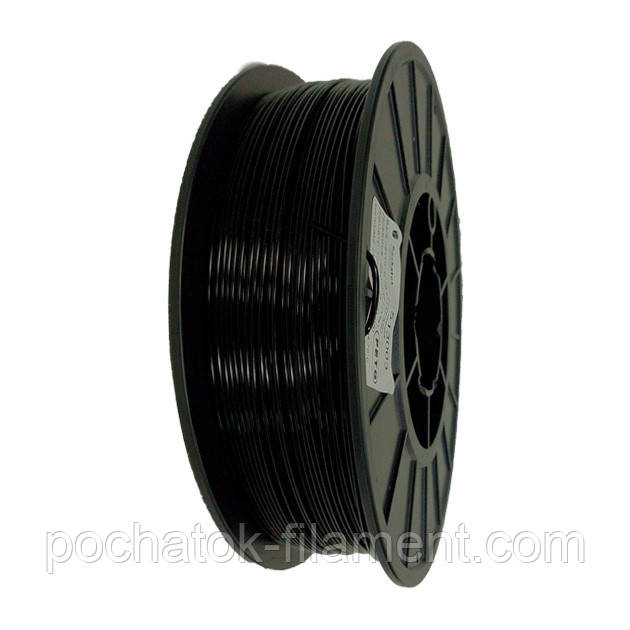 PETG філамент нитка пластик для 3D принтера Pochatok Filament 1,75 мм Чорний глянцевий (Black), фото 1
