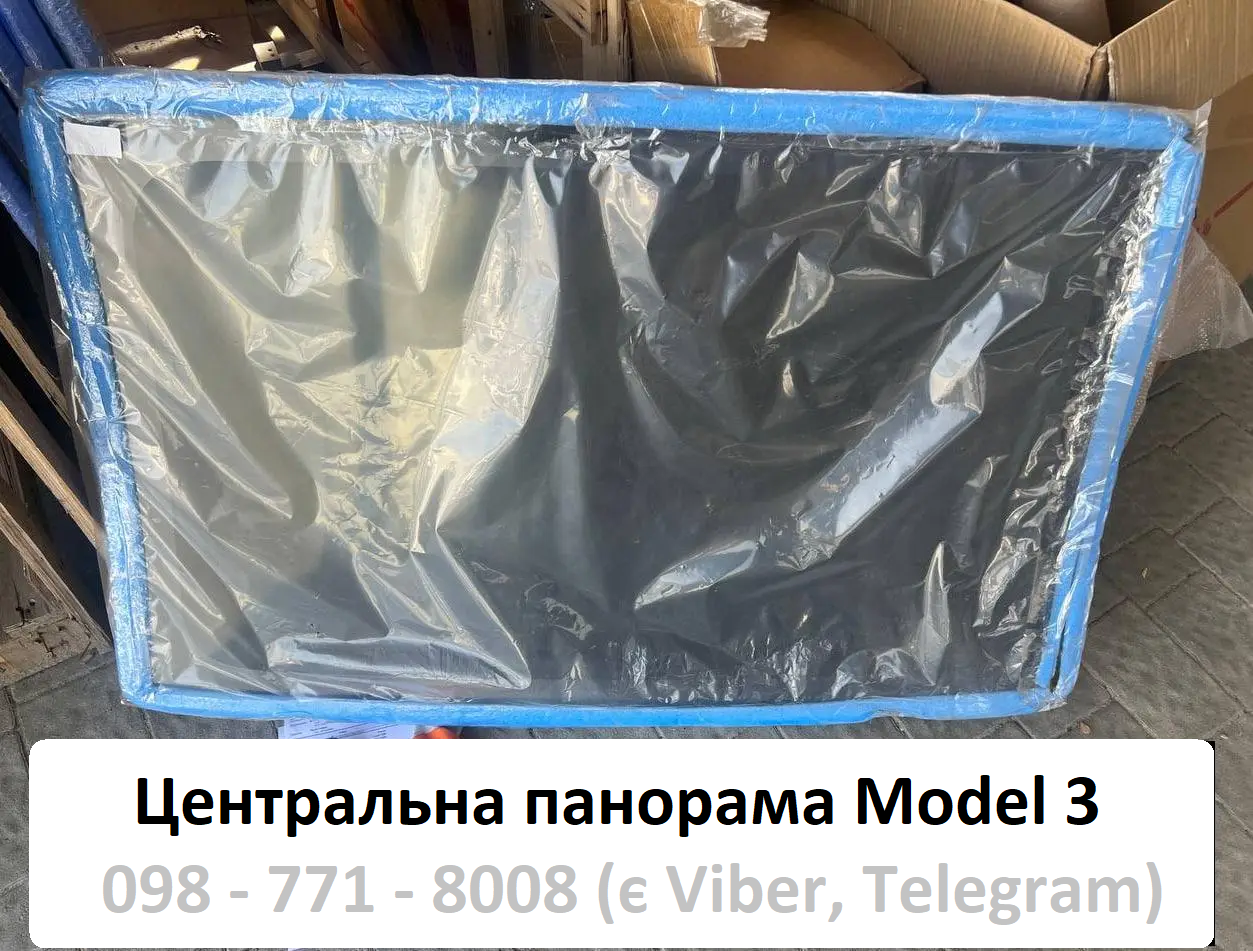 Панорама середня Tesla Model 3 (1587893-00-A 1587892-00-A)  центральна панорама дах скло