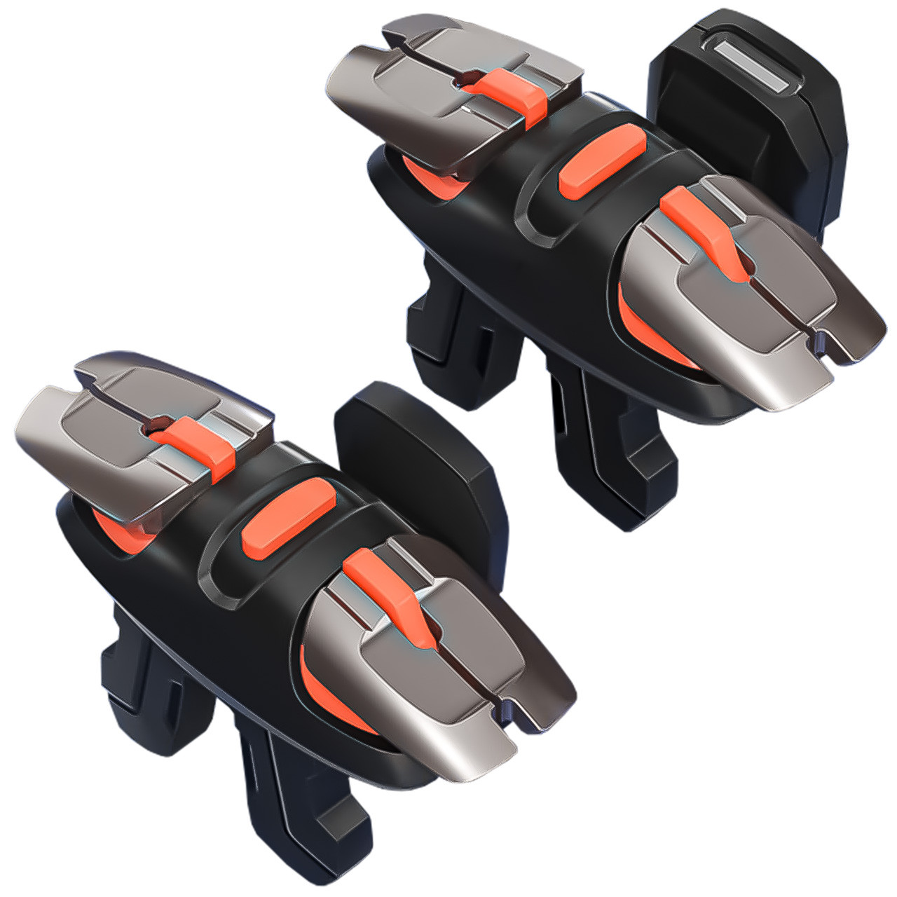 Ігрові тригери G6 на 4 кнопки для гри в 6 пальців з Air Mapping для телефона Arena Breakout PUBG COD Mobile, фото 1