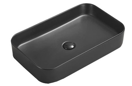 Умивальник (раковина) MEXEN VENA 60 BLACK MATT накладний *
