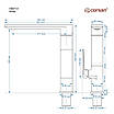 Змішувач для кухні CORSAN TRINO CHROME хром з рухомим носиком *, фото 3